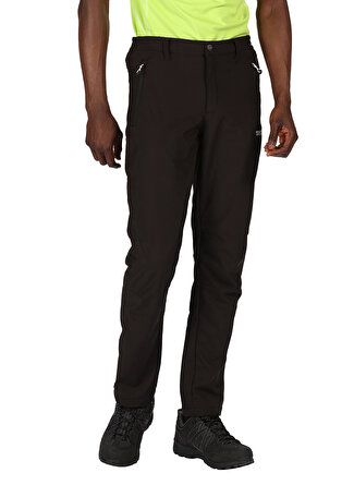 Regetta Regatta Siyah Erkek Kapüşonlu Düz Outdoor Pantolonu RMJ117 GEO SOFTSHELL TROUSERS II