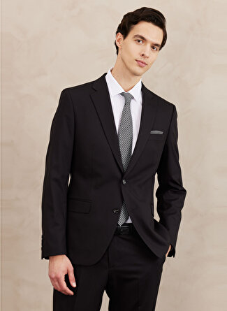 Altinyildiz Classic s Normal Bel Regular Fit Siyah Erkek Takım Elbise 4A3023100066