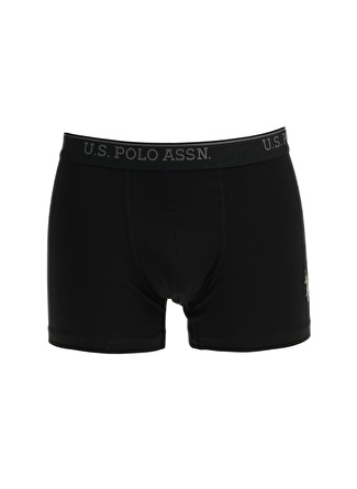 U.S. Polo Assn. Siyah Erkek Boxer 80097T-TEKLI BOXER