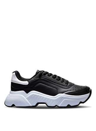 Slazenger Siyah - Beyaz Kadın Koşu Ayakkabısı SA22RK041-510ZALMON