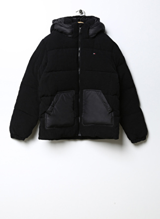 Tommy Hilfiger Siyah Erkek Çocuk Mont MIXED MEDIA PUFFER