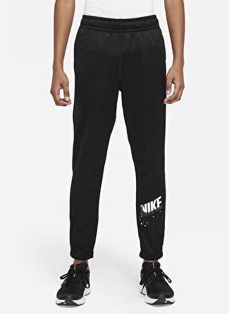 Nike Lastikli Paça Siyah - Beyaz Erkek Çocuk Eşofman Altı DQ9070-010 B NK TF TAPER PANT GFX 1