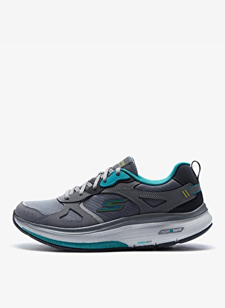 Skechers Gri - Turkuaz Kadın Koşu Ayakkabısı 124929 GYTQ GO WALK WORKOUT WALKER