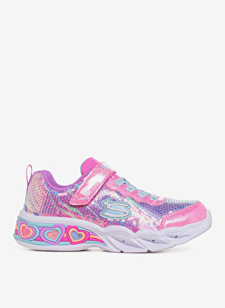 Skechers Pembe - Çok Renkli Kız Çocuk Yürüyüş Ayakkabısı 302313L PKMT SWEETHEART LIGHTS -LET