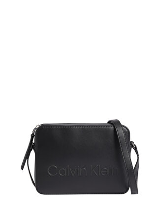 Calvin Klein Siyah Kadın 9x14x3 Fermuarlı Çapraz Çanta K60K610180BAX