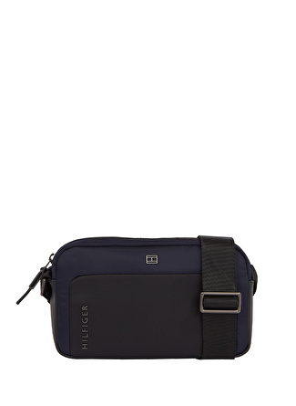 Tommy Hilfiger 11,5X16,5X5,5 Lacivert Erkek Fermuarlı Postacı Çantası TH CITY COMMUTER CAMERA BAG