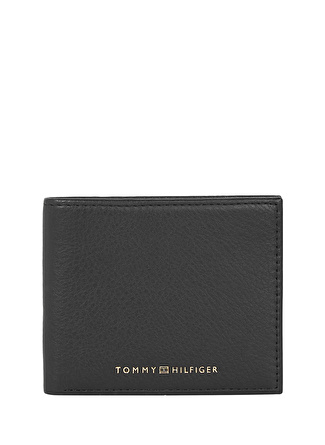 Tommy Hilfiger 8,6X10,5X1,8 Siyah Erkek Cüzdan TH PREMIUM MINI CC WALLET