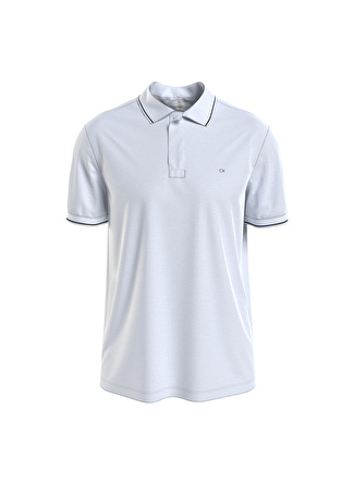 Calvin Klein Polo Yaka Beyaz Erkek Polo T-Shirt K10K108728YAF