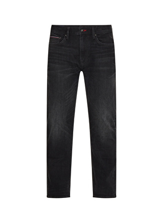 Tommy Hilfiger Normal Bel Normal Paça Slim Fit Siyah Erkek Denim Pantolon MW0MW29613