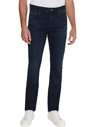 Tommy Hilfiger Normal Bel Normal Paça Slim Fit Mavi Erkek Denim Pantolon MW0MW29620