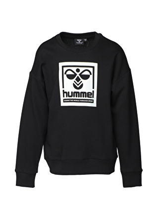 Hummel Baskılı Erkek Çocuk Siyah Sweatshırt 921597-2001 HMLELIX SWEATSHIRT