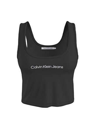 Calvin Klein Jeans Bisiklet Yaka Blok Desenli Siyah Kadın Büstiyer J20J221064BEH