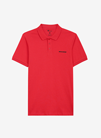 Skechers Polo Yaka Düz Kırmızı Erkek T-Shirt S211800-600 M Essential Polo T-Shir