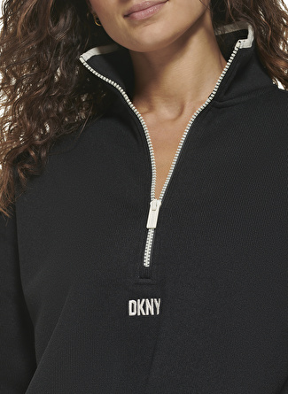 Dkny Jeans Dik Yaka Düz Siyah Kadın Kazak DP2T8237