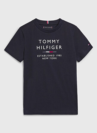 Tommy Hilfiger Baskılı Açık Mavi Erkek Çocuk T-Shirt KB0KB08027DW5