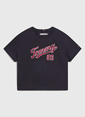 Tommy Hilfiger Baskılı Açık Mavi Kız Çocuk T-Shirt KG0KG07087DW5