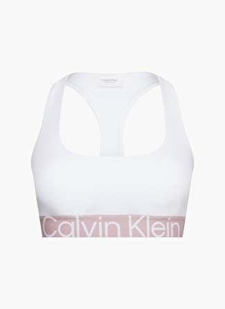 Calvin Klein Beyaz Sporcu Sütyeni 00GWS3K115 WO - Medium Support Spor