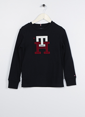 Tommy Hilfiger Baskılı Mavi Erkek Çocuk T-Shirt KB0KB07801DW5