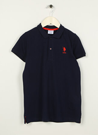 U.S. Polo Assn. Düz Lacivert Erkek Çocuk T-Shirt TP01IY023