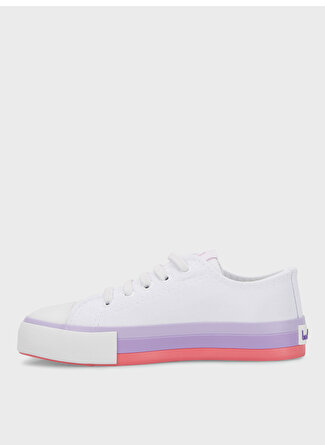 Benetton Beyaz - Lila Kız Çocuk Sneaker BN-30175_1