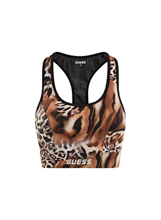 Guess Çok Renkli Sporcu Sütyeni V3RP18KBIL2 ADRIANNA ANIMALIER A -