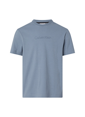 Calvin Klein Bisiklet Yaka Gri Erkek T-Shirt K10K109900POC