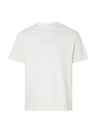 Calvin Klein Bisiklet Yaka Beyaz Erkek T-Shirt K10K109900YAH