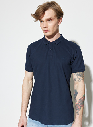 Wrangler Polo Yaka Lacivert Erkek T-Shirt W211837410_Polo Yaka T-Shirt