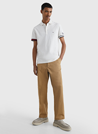 Tommy Hilfiger Bej Erkek Polo T-Shirt MW0MW30764AC0