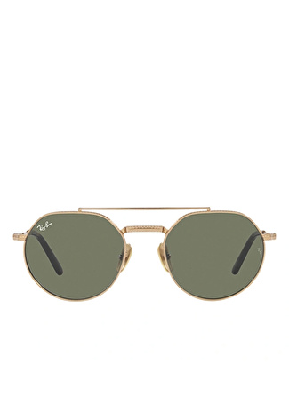 Ray-Ban Jack II Titanium RB8265 Geometrik Altın Unisex Güneş Gözlüğü