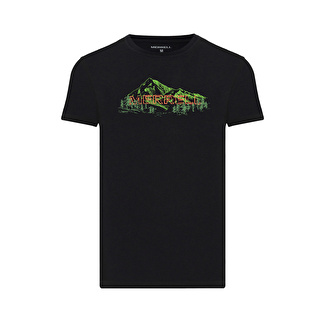 Merrell Bisiklet Yaka Siyah Erkek T-Shirt M3TOD T-Shirt