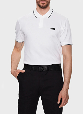 Calvin Klein Beyaz Erkek Polo T-Shirt K10K110596YAF