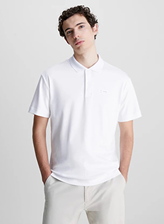 Calvin Klein Beyaz Erkek Polo T-Shirt K10K111191YAF