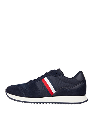 Tommy Hilfiger Mavi Erkek Süet Sneaker RUNNER EVO MIX