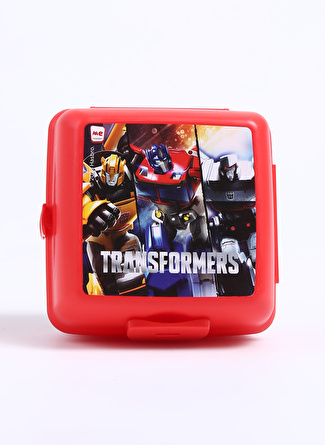 Transformers Kırmızı Erkek Çocuk 13x13x9 cm Beslenme Kabı TRANSFORMERS SAKLAMA KABI