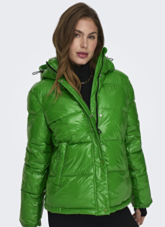 Only Yeşil Kadın Mont ONLANNLOUIS PREMIUM PUFFER JKT OTW