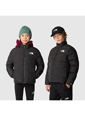 The North Face Siyah Erkek Çocuk Mont NF0A82YUJK31 TEEN REVERSIBLE NORTH