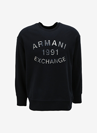 Armani Exchange Bisiklet Yaka Lacivert Erkek Sweatshırt 6RZMGA 1583 DEEP NAVY