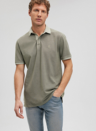 Mavi Düz Yeşil Erkek Polo T-Shirt M0612013-71559_POLO TİŞÖRT