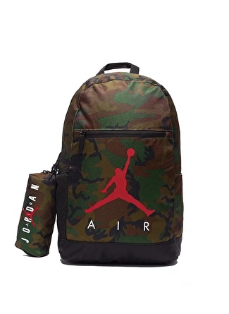 Nike Haki Erkek Çocuk 14x30x45 cm Sırt Çantası 9B0503-650-JAN AIR SCHOOL BACKPACK