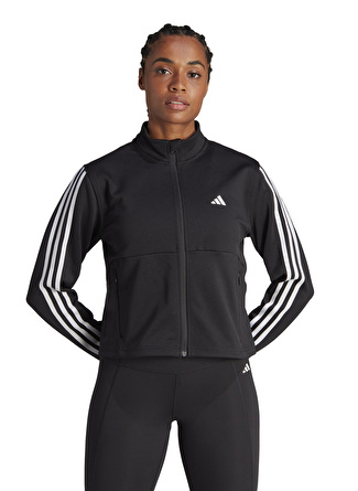 adidas HZ5615 TR-ES Siyah Kadın Normal Kalıp Zip Ceket