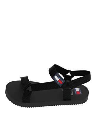 Tommy Hilfiger Siyah Erkek Sandalet TJM CASUAL