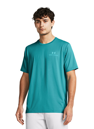 Under Armour 1383973-464 Vanish Energy SS Petrol Erkek Bisiklet Yaka Oversize T-Shirt