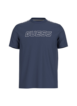 Guess Mavi Erkek Bisiklet Yaka T-Shirt Z4GI18J1314G7R1-ARLO CN