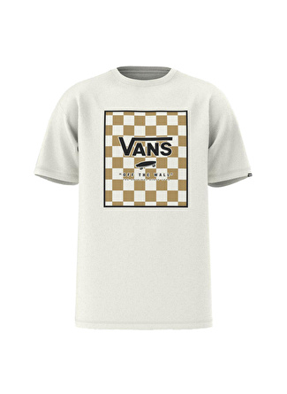 Vans Bej Erkek Yuvarlak Yaka Normal Kalıp T-Shirt VN0A5E7YKIG1 MN CLASSIC PRINT BO