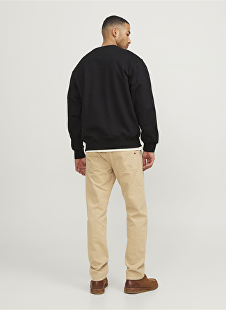 Jack & Jones Bisiklet Yaka Siyah Erkek Sweatshırt 12253391_RDDWILLIE SWEAT CREW NECK