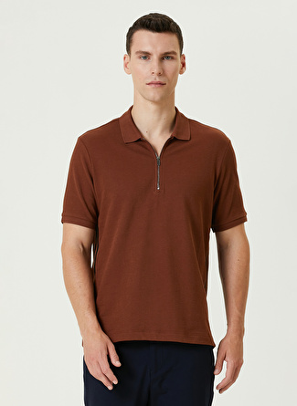 Network Karamel Erkek Slim Fit Polo T-Shirt 1090395