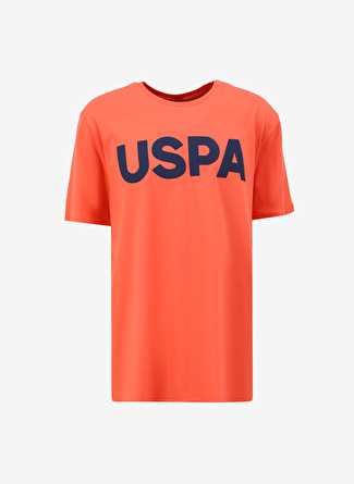 U.S. Polo Assn. Bisiklet Yaka Nar Çiçeği Erkek T-Shirt GEARTIY024