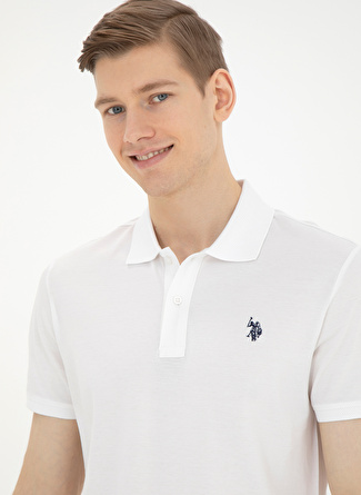 U.S. Polo Assn. Beyaz Erkek Regular Fit T-Shirt PASTIY024