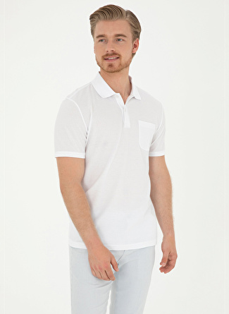 U.S. Polo Assn. Beyaz Erkek Polo T-Shirt REZI